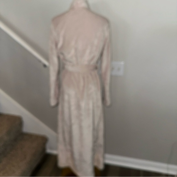 UGG Marlow Double Fleece Long Sleeve Cozy Robe Pockets Moonbeam Small EUC Warm - Picture 7 of 11